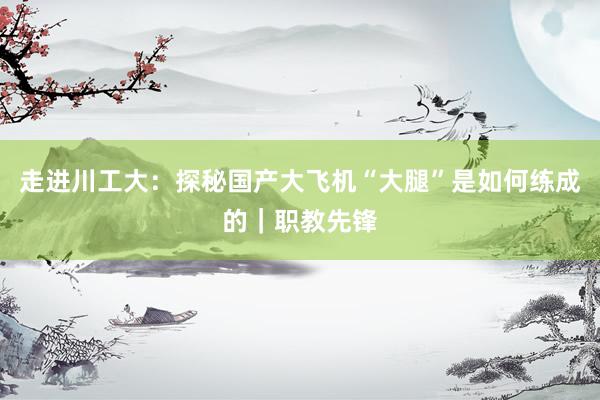 走进川工大：探秘国产大飞机“大腿”是如何练成的｜职教先锋