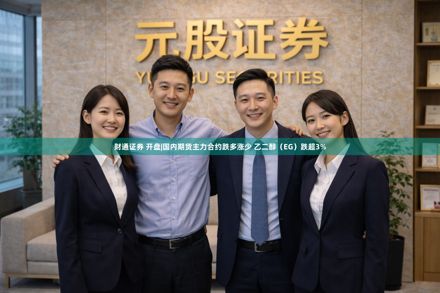 财通证券 开盘|国内期货主力合约跌多涨少 乙二醇（EG）跌超3%